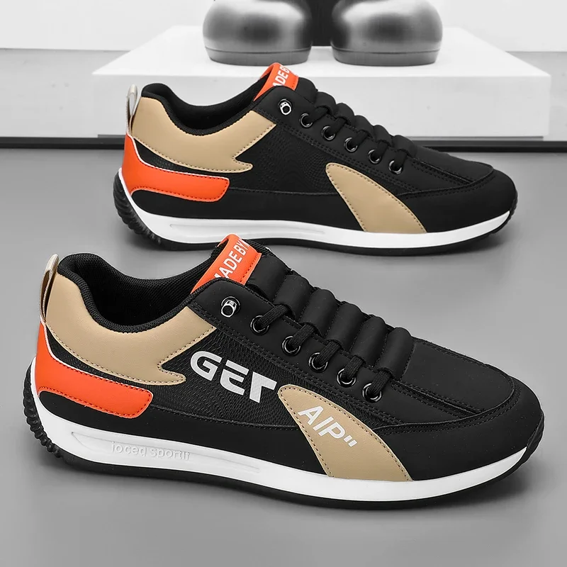 Thin Shoes Men's Spring and Autumn New Slip-on Soft Bottom Sneaker Versitile Fashion Trendy Casual