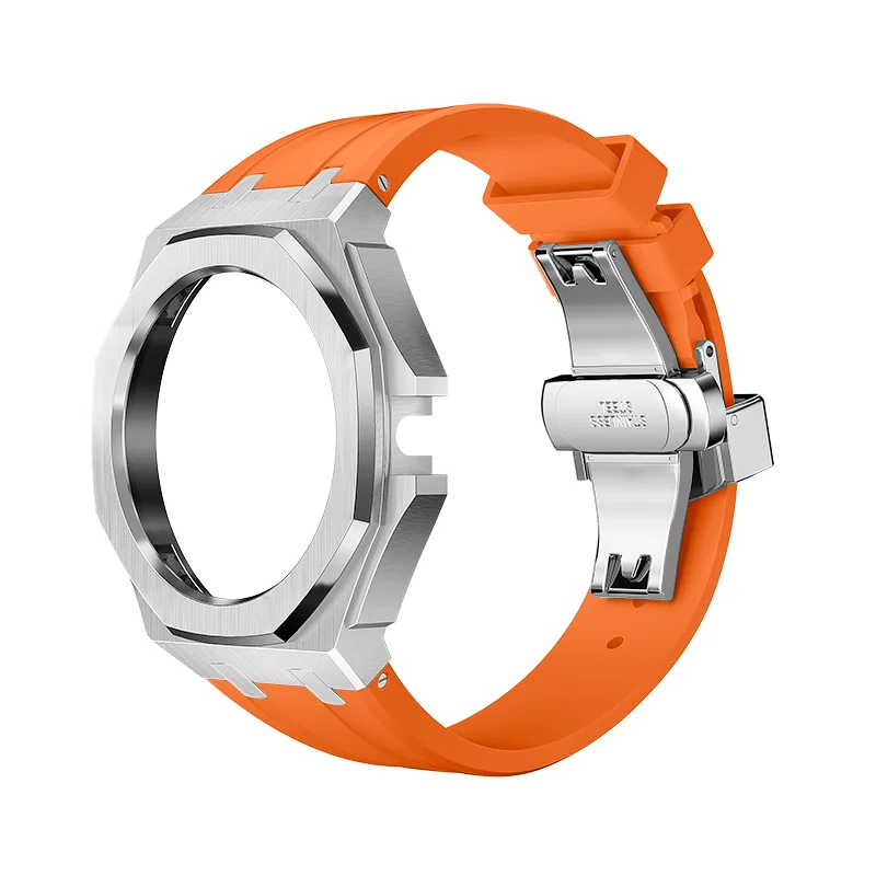 Luxury Starp Modification Kit for HUAWEI GT Cyber Series Stainless Steel Case Metal Bracelet for Huawei GT Cyber Rubber Band