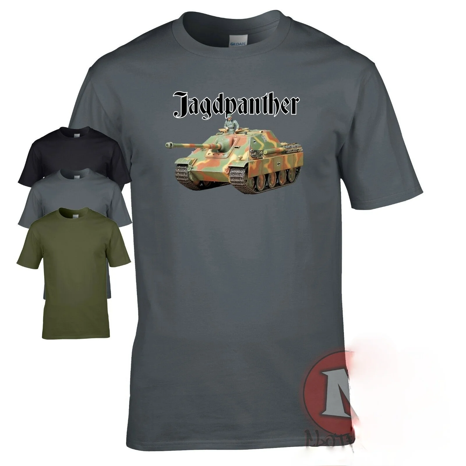 

Wehrmacht Panzer WWII German Jagdpanther Tank Destroyer T-Shirt 100% Cotton O-Neck Short Sleeve Casual Mens T-shirt Size S-3XL