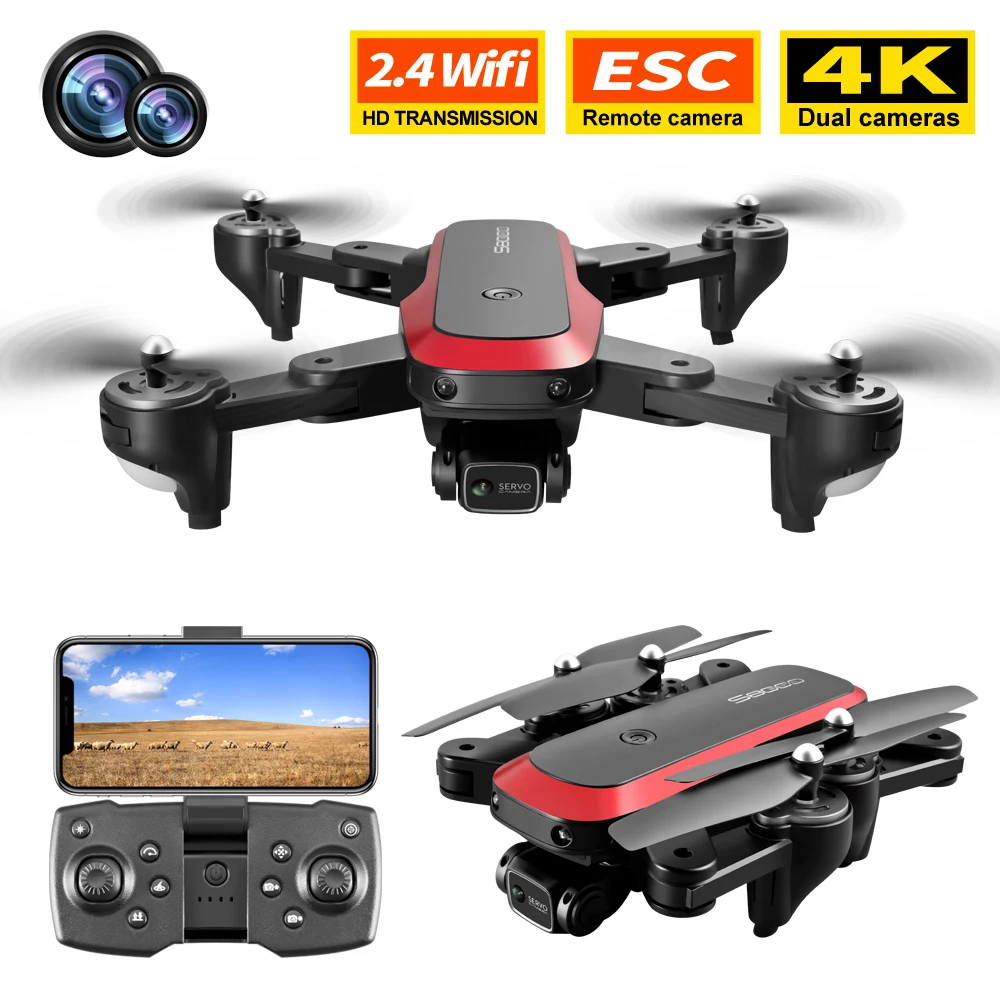 

New S8000 Drone 4K HD Dual Camera with Optical Flow Photography Profesional Helicopter Foldable RC Quadcopter Dron RC Plane