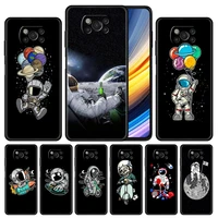 cool moon space case for xiaomi poco x3 nfc m3 mi 12 11 10 11t 10t 9 9t 12x 11 ultra a2 lite soft silicone phone cover