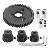 54t 32 pitch metal steel 3956 spur gear with 15t 17t 19t pinions gear sets for 110 traxxas slash 4wd2wd summit e revo