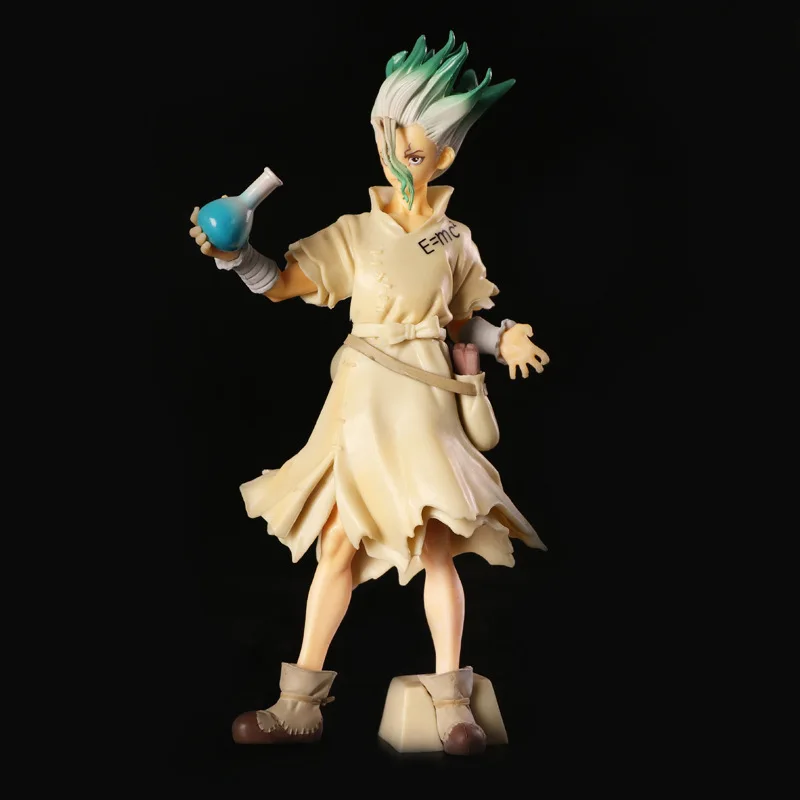 

1 шт. мультфильм 20 см аниме Dr.STONE ПВХ Модель Фигурки Ishigami Senkuu кукла экшн-Фигурки игрушки для мальчиков девочек Фанаты