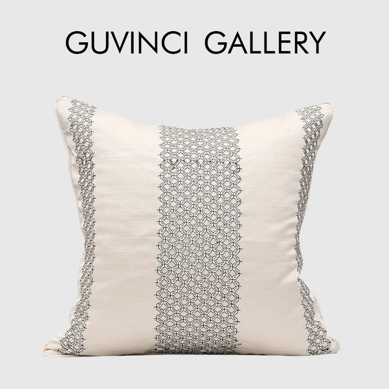 

Декоративная подушка GUVINCI с геометрическим рисунком, жаккардовая декоративная наволочка в стиле бохо для дивана, кровати, гостиной