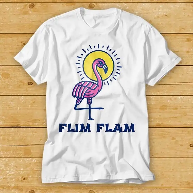 Футболка Flim Flam Flamingo с музыкой и забавным фильмом крутой топ мемами 2311