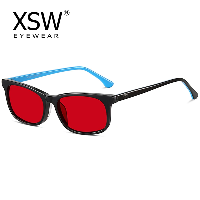 XSW Color Blind Glasses Clip Corrective Men Red Green Blindness Sunglasses Clip Women Color Weakness Glasses