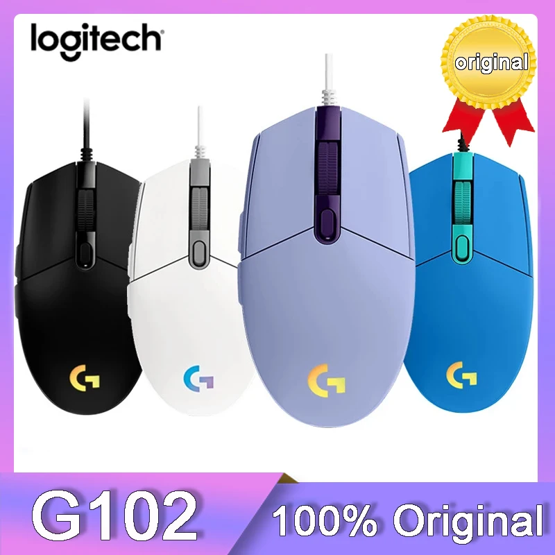 

Logitech G102 Original IC PRODIGY/LIGHTSYNC G203 Gaming Mouse Optical 8000DPI 16.8M Color LED Customizing 6 Buttons Wired