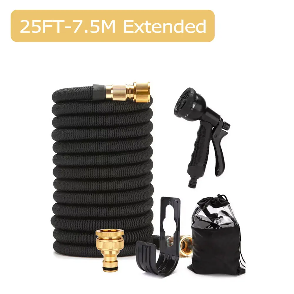 

Garden Water Hose Expandable Double Metal Connector High Pressure Water Pipes For Garden Farm Irrigation Car Wash