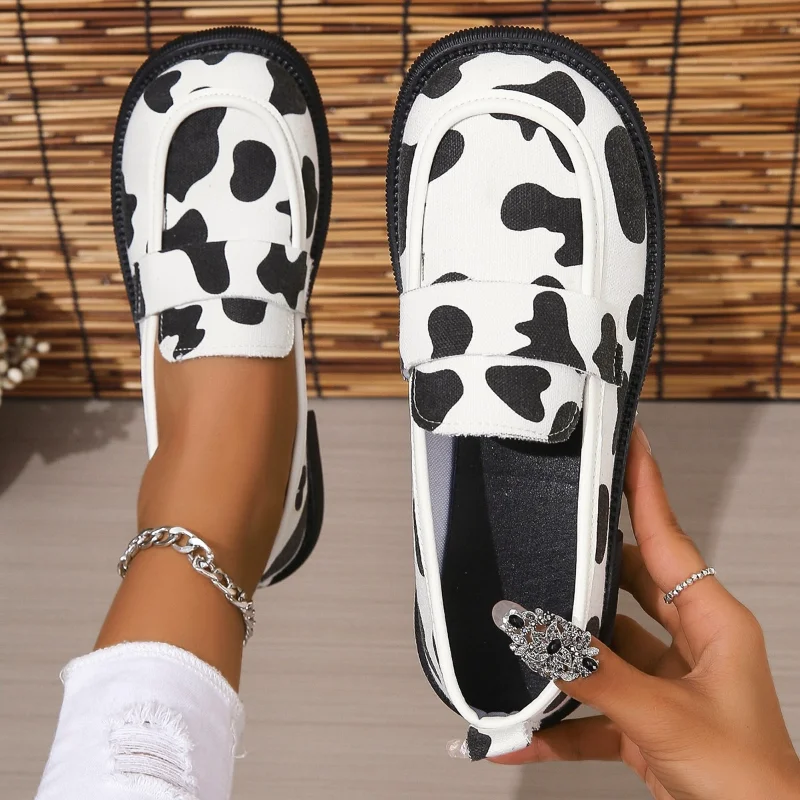 

Women's Casual Shoes 2023 Autumer New Fashion Slip on Ladies Flat Loafers Round Toed Sport Walking Female Shoes Zapatos Mujer