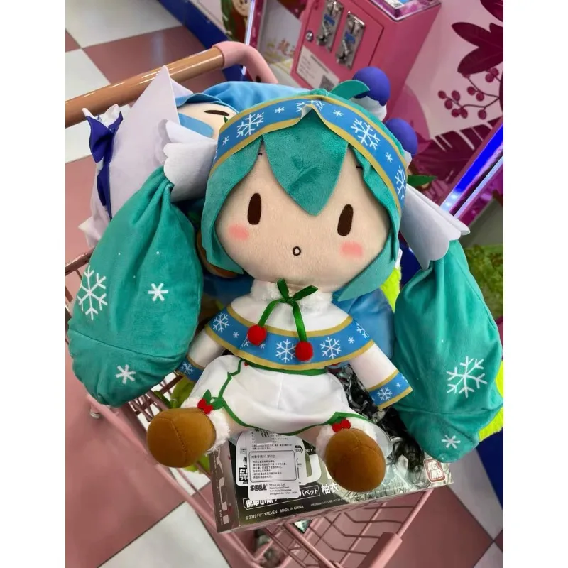 В наличии оригинальная плюшевая игрушка Hatsune Miku SNOW MIKU 2015 Fufu персонаж мультфильма