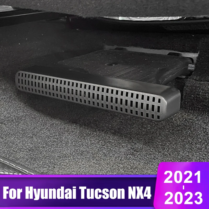 Para Hyundai Tucson NX4 2021 2022 2023 Hybrid línea N asiento trasero del coche debajo del conducto de ventilación de aire cubierta de salida accesorios de carcasa