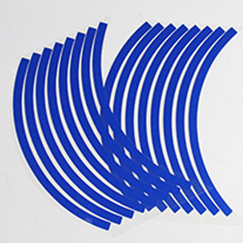 

16 Шт. Светоотражающие Полоски Для Колес Мотоцикла, Водостойкие Линзы На Ободе Для Скутеров, Велосипедов, 17 18 Дюймов