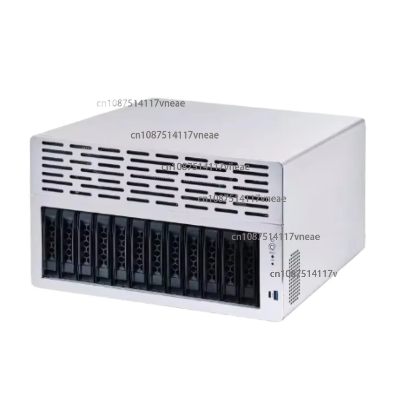 Фото Сервер с 12-мя хранилищами дисков поддерживает основную плату ATX, слот PCIE половинной высоты, небольшой корпус с возможностью горячей замены 1U. №1