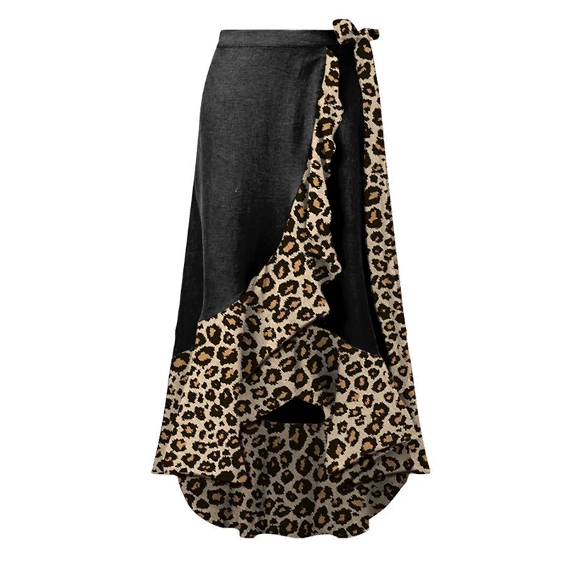 Leopard print v-neck swimsuit