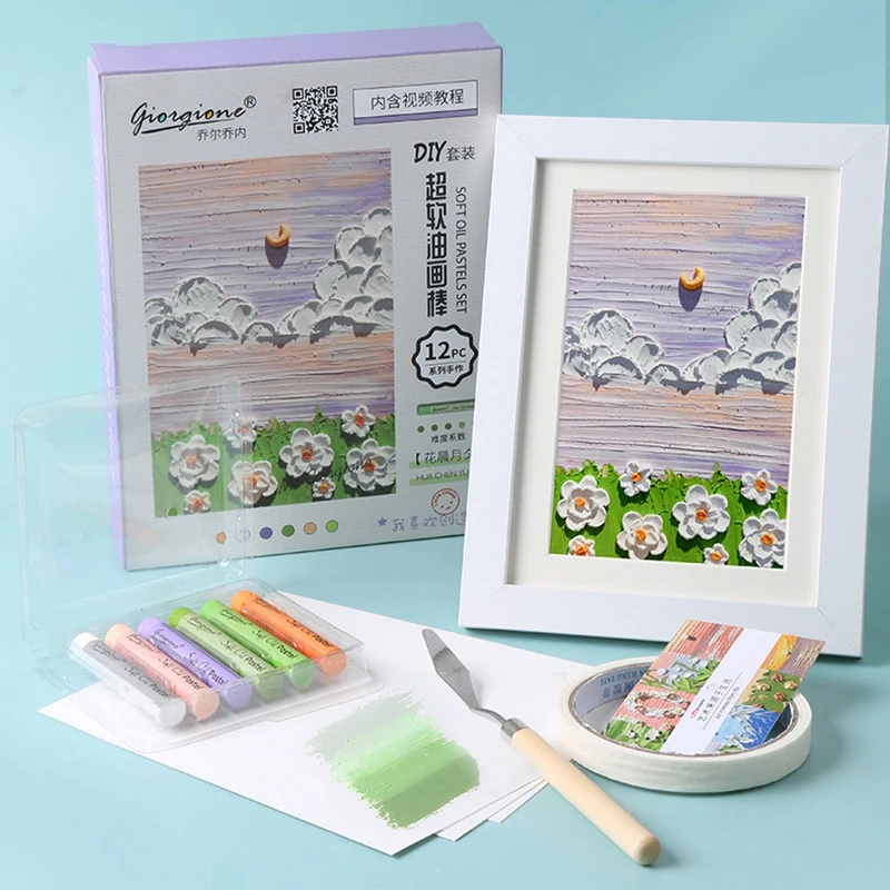 

XYSOO 6 цветов, набор карандашей для масляной живописи, мягкие карандаши, масляные пастели, ручная роспись, Набор для творчества, для детей, студентов, товары для рукоделия