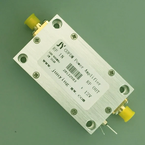 

DTMB DVB-T COFDM QPSK Power Amplifier 100-600MHz Linear Power Amplifier 2W 12V