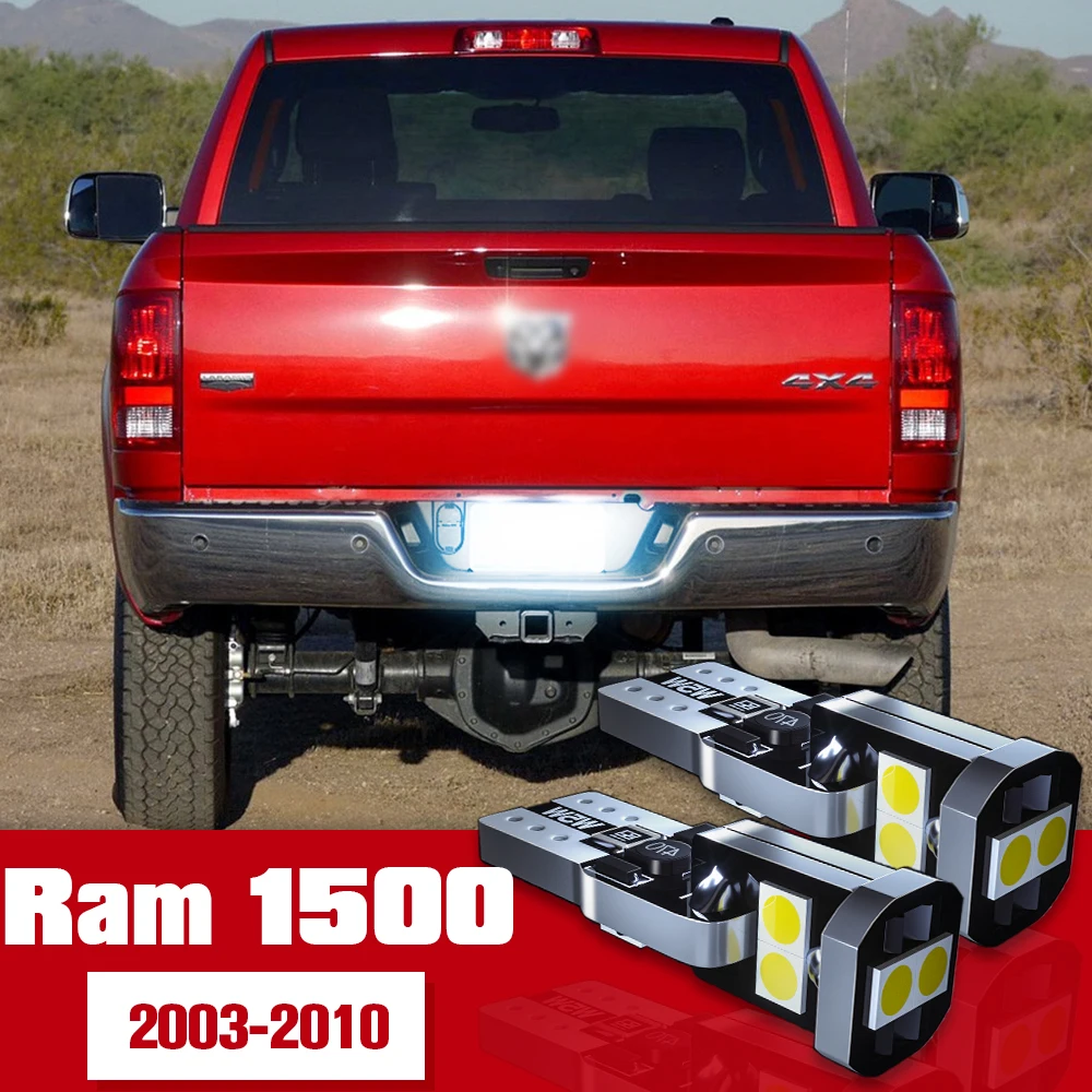 

2pcs License Plate Light Accessories LED Bulb Lamp For Dodge Ram 1500 2003-2010 2004 2005 2006 2007 2008 2009