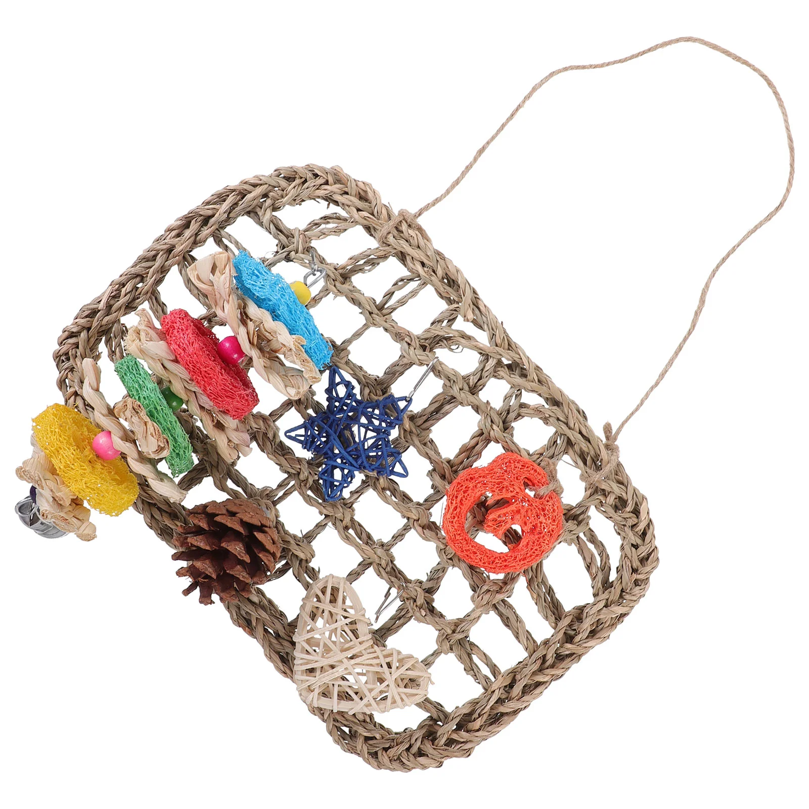 

1 Set of Hanging Rabbits Toys Natural Rabbits Chew Toys Bunny Toys Hamster Supply