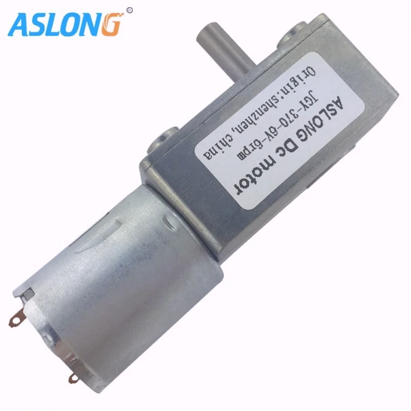 

Dc Motor 12V Reducer 3-210Rpm 370 Powerful Electric Motor 12V High Torque 6V 24V Worm Gear Motor Reverse Self Lock Brush Gearbox