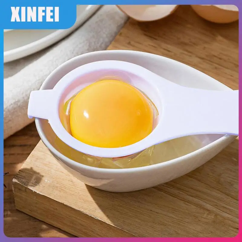 

2/4/6PCS Kitchen Baking Separates Sieve Convenient Plastic Egg Yolk Protein Separator White Household Egg Spoon