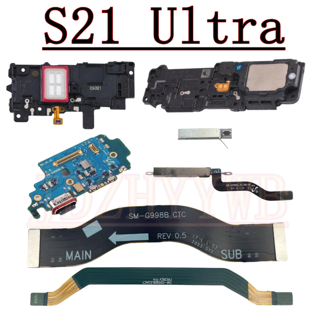 Зарядный порт антенная плата модуль MMW для Samsung S21 Ultra S21Ultra 5G наушник