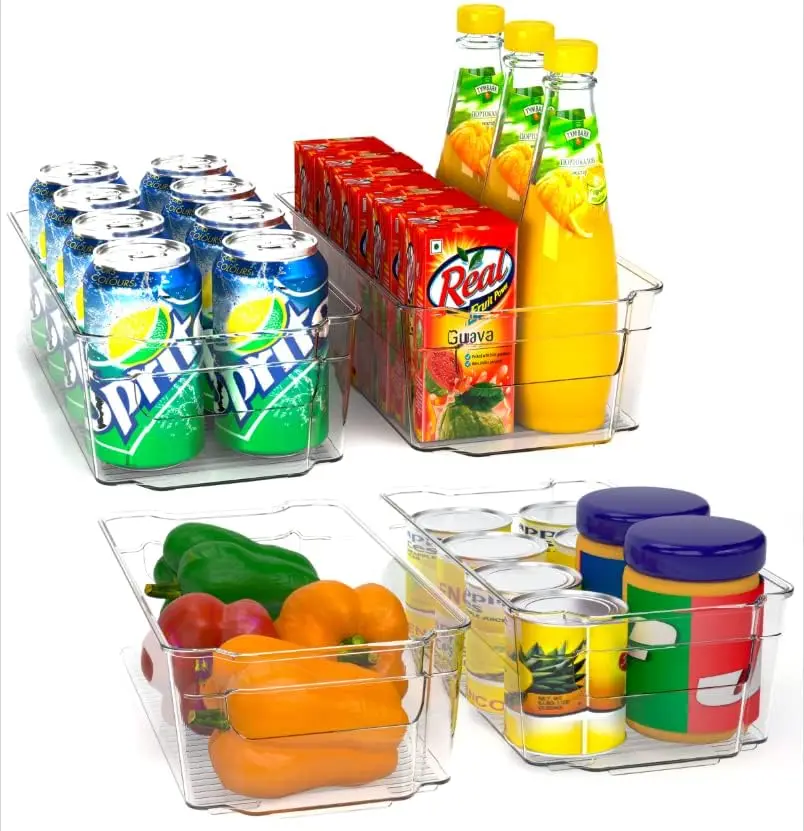 

Storeroom organizer 6-piece set (1 egg tray and 5 organizer compartments) - organizer for refrigerators, kitchens, cabinets, and