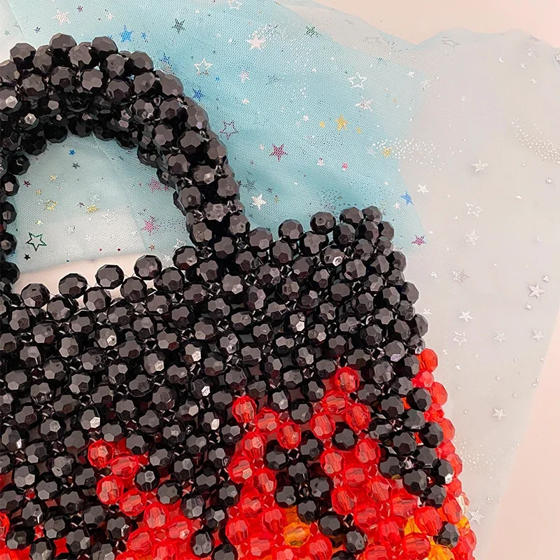 Женская сумка-тоут с рисунком огня модная женская сумка со стразами красная для