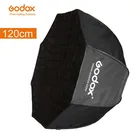 Портативный восьмиугольный софтбокс Godox 120 см 47 дюймов + сотовая сетка отражатель для фото сотовый софтбокс для вспышки Speedlight