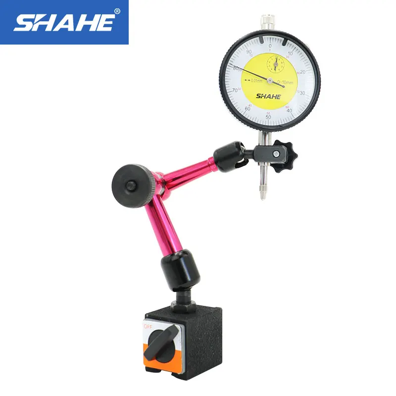 

SHAHE Mini Magnetic Force 15kg Mini Universal Flexible Magnetic Base Holder Stand & Dial Indicator Tools