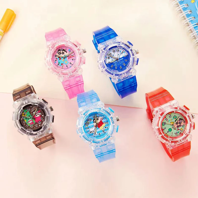 

Crayon Shin-Chan Led Luminous Watch Children's Cartoon Elementary School Student Sports Electronic Clock Gifts Reloj Mujer