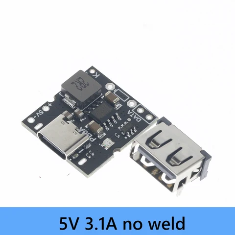 Type-C USB 5В 3.1А повышающий модуль Quason