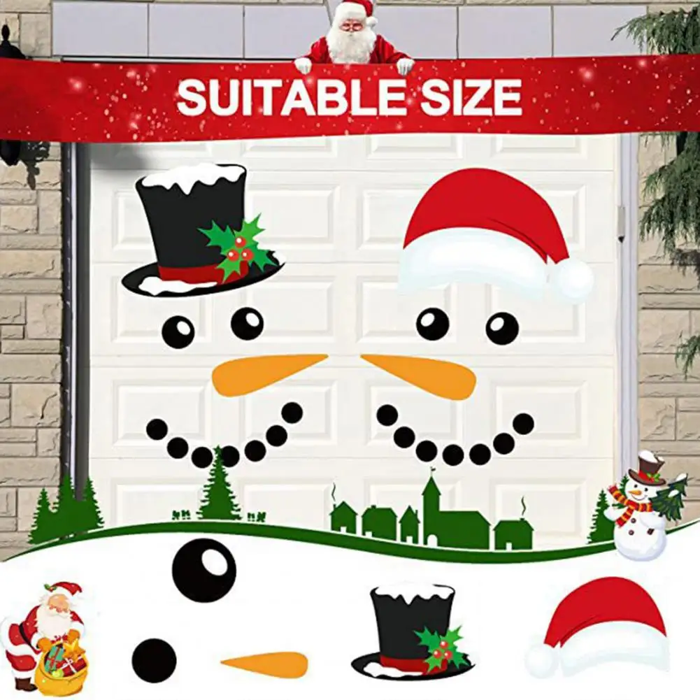 Decorative Fine Workmanship Merry Christmas Decorations Garage Door Decor for Holiday