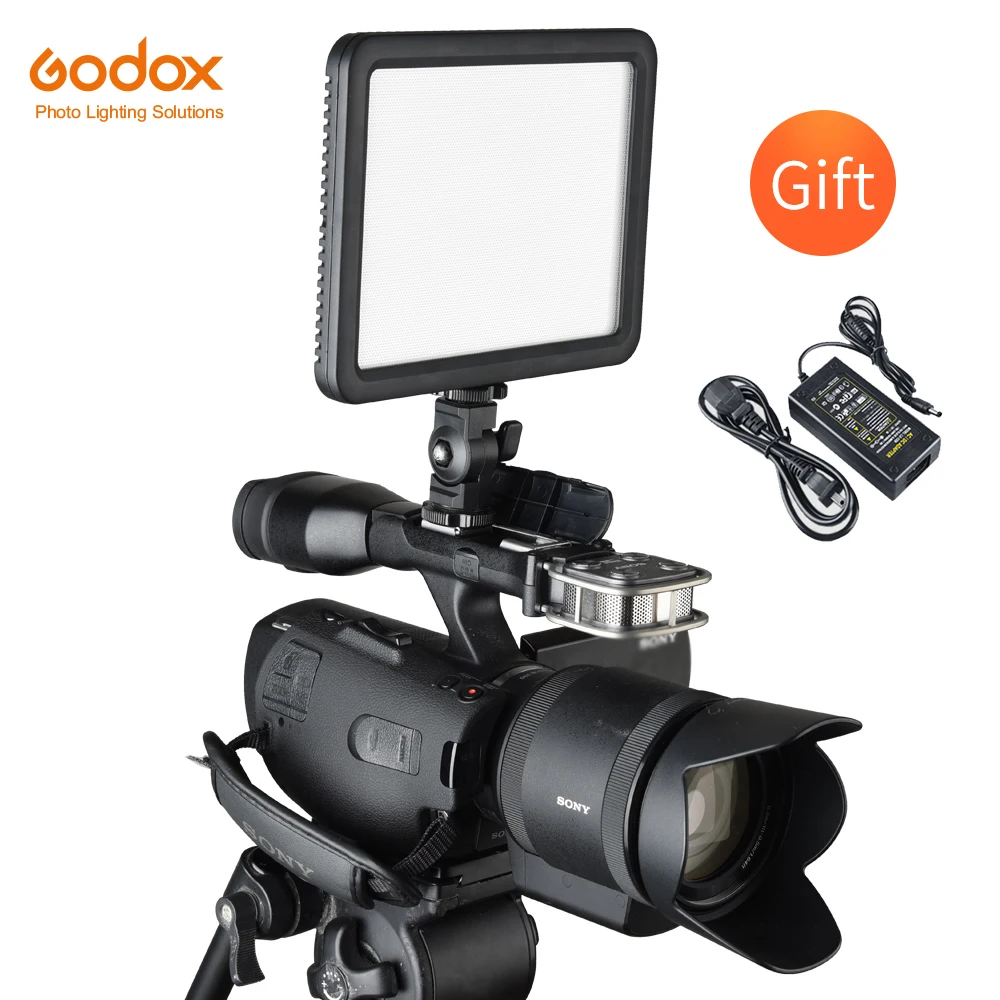 

Godox ультра тонкий LEDP120C LED120C 3300K ~ 5600K студийный Видео непрерывный свет лампа для камеры DV видеокамера с бесплатным адаптером питания