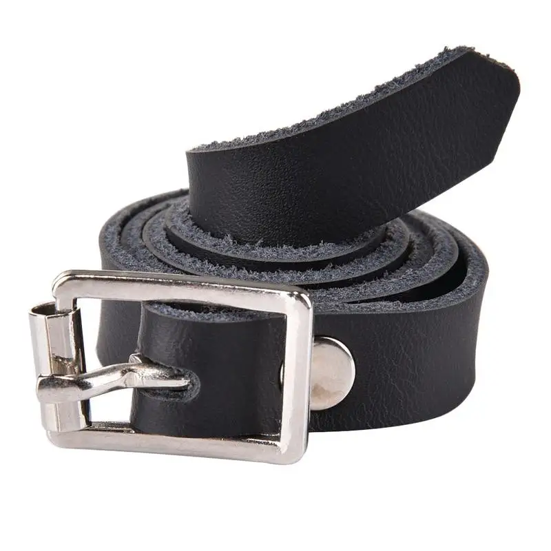 

Black English PU Leather Spur Straps Belt Bands With Buckles