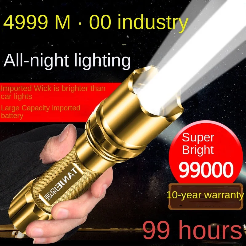 Mini Aluminum Alloy Flashlights Torches Rechargeable Lantern Bright Usb Charging Ultra Bright Long Range Multi Functional Lamp
