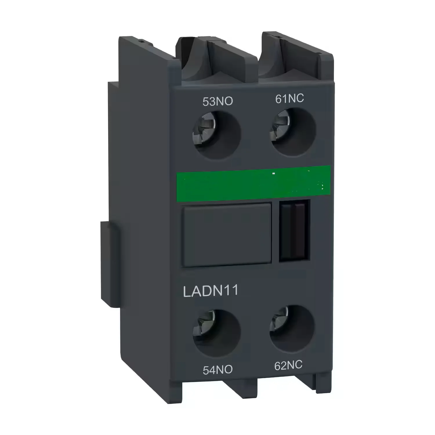 

Вспомогательный Контактный блок LADN11 LAD-N11, TeSys D, 1NO + 1NC, Переднее Крепление, клеммы с винтовым зажимом