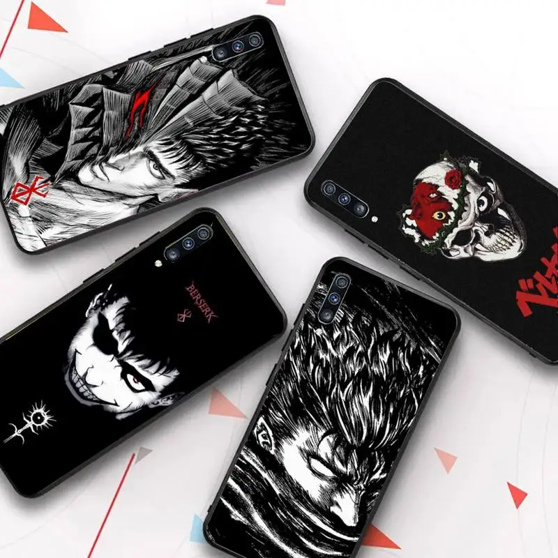 

Anime Berserk Guts Phone Case for Samsung A51 01 50 71 21S 70 31 40 30 10 20 S E 11 91 A7 A8 2018