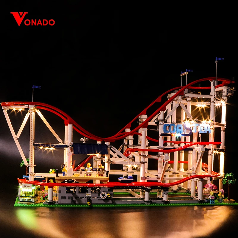 

Vonado LED Light Kit For 10261 Roller Coaster Building Blocks Set (NOT Include the Model) Bricks DIY Toys For Children
