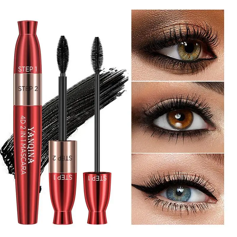 

Fiber Mascara | Long Lasting Lengthening Tubing Mascara for Fuller Lashes | Lengthening Mascara for Beauty Charming Eye Make up
