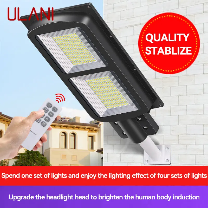 

ULANI Solar Street Lights Outdoor LED Waterproof IP65 Human Body Induction Wall Lamp For Home Modern Patio Garden