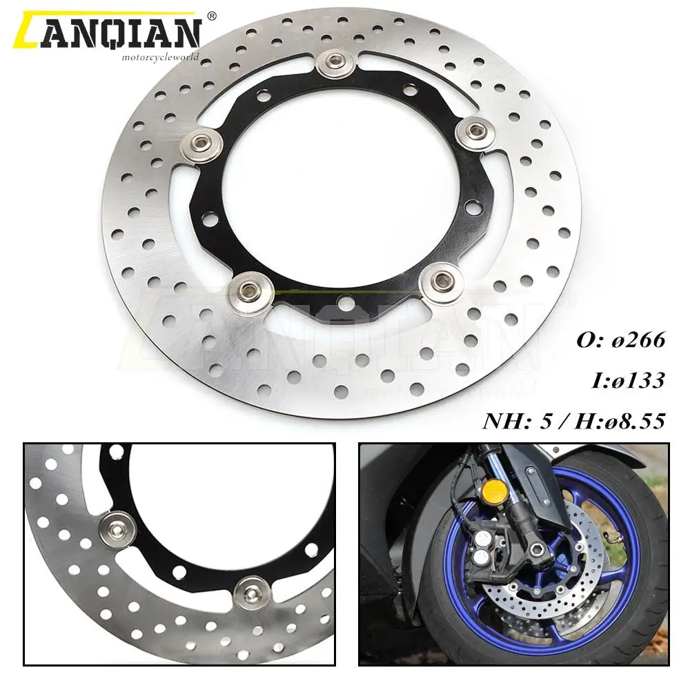 265mm Motorcycle Front Brake Disc Plate For YAMAHA XP530 T-MAX530 TMAX530 2012 2013 2014 2015 2016 XP TMAX T-MAX 530 Brake Rotor