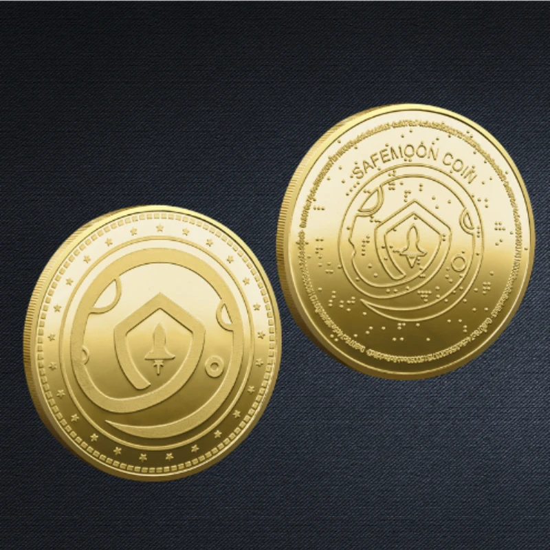 Коллекционная позолоченная монета Bitcoin