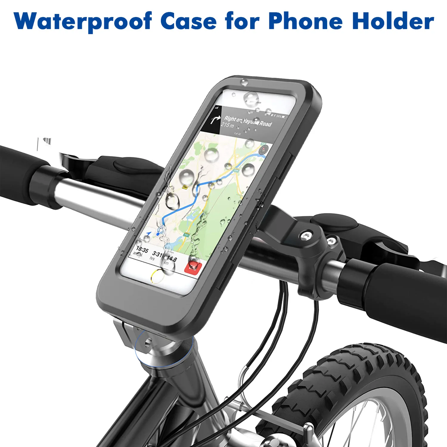 Купи Waterproof Bike Phone Holder Bicycle Mobile Cellphone Stent Motorcycle Support Mount For IPhone Xiaomi Samsung vivo Bracket за 977 рублей в магазине AliExpress