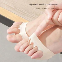 forefoot pads sponge five toe high heel inserts women insoles foot cushion for absorbs sweat foot care soft anti slip insoles