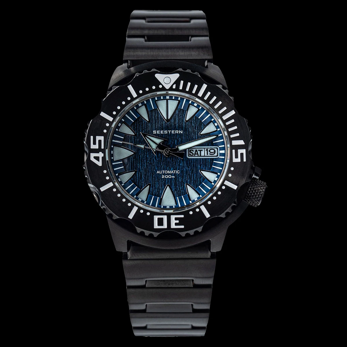 Дешево Мужские Водонепроницаемые механические часы с сапфировым стеклом, 200 м