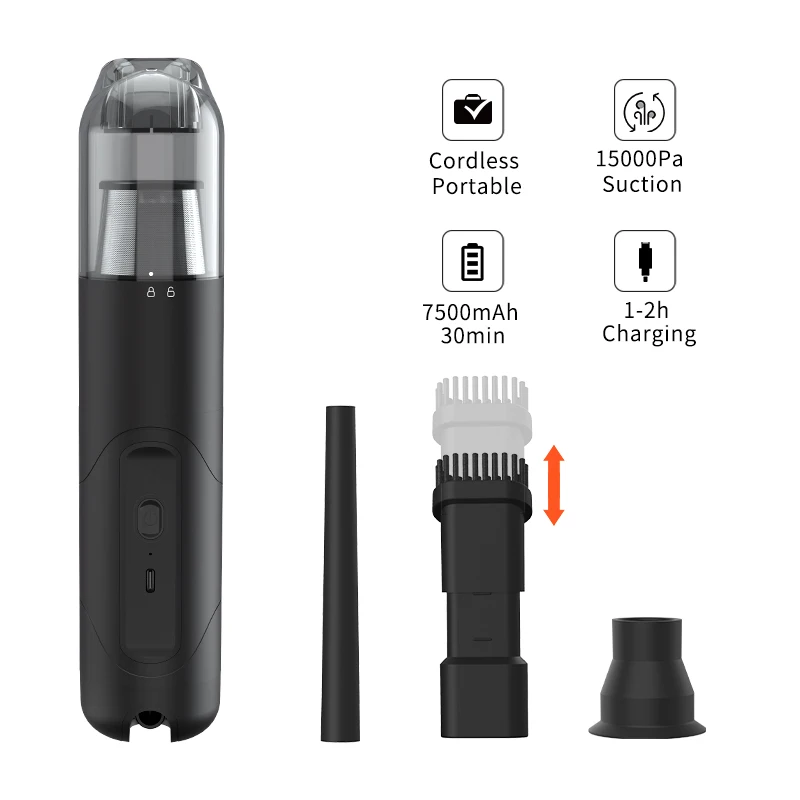 Купи NEWO Portable ODM&OEM High Air Flow USB Rechargeable Dry Wash Powerful Compact Car Cordless Mini Handheld Vacuum Cleaner за 6,386 рублей в магазине AliExpress