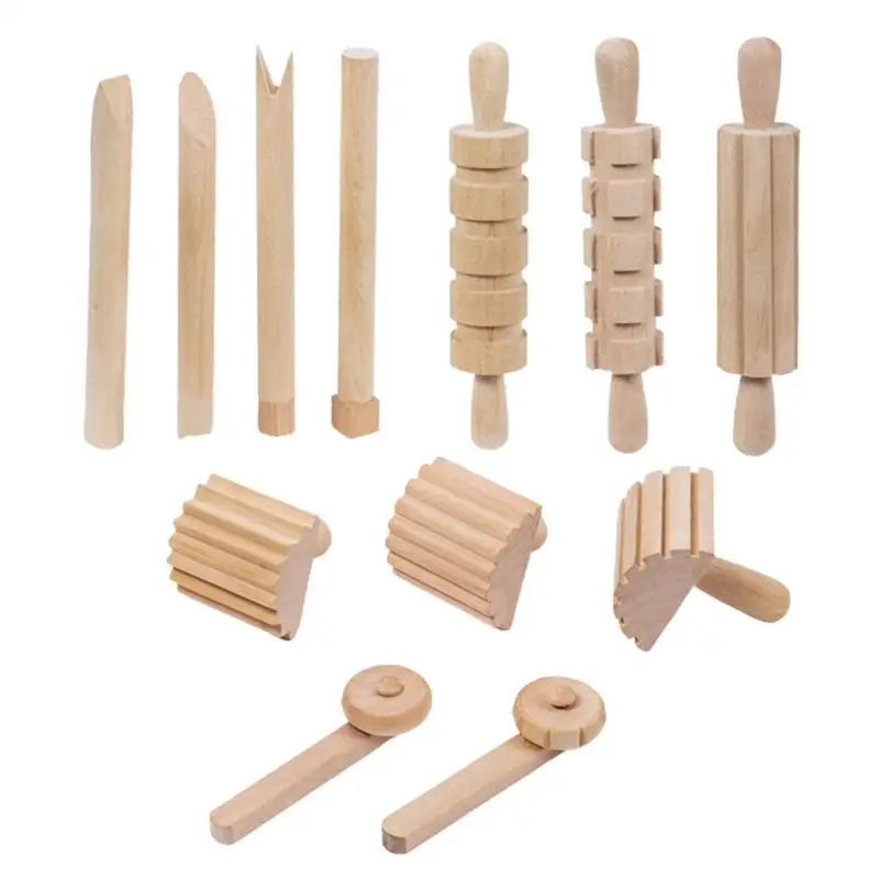 

Kid DIY Rolling Pin 12pcs Small DIY Rolling Pin For Kids Roller Stick Parent Child DIY Baking Pastry Tools On Christmas