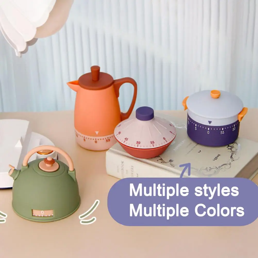 

Fun Kitchen Time Manager Mechanical No Charging Needed Creative 3D Design Countdown Timer For Baking Cooking