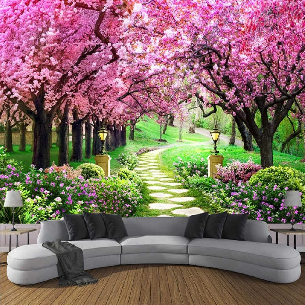 

Cherry Blossom Decorative Wall Tapestry Home Decor Bedroom Landscape Large Fabric Tapestry Wall Hanging Decoration Wall Murals