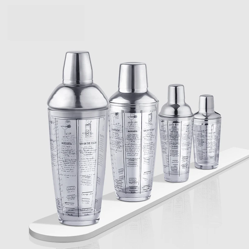 

680/750/800ml Cocktail Shaker Stainless Steel Mixer Wine Martini Boston Shaker For Bartender Drink Party Bar Tools Accessories